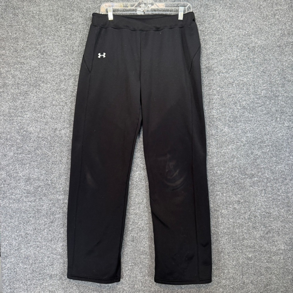 Under Armour Sweatpants Men Large Black Storm Fleece Straight Leg Athletic Pants